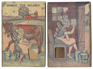 MINNIE THE MILKER [Movable Sand Card. Scatology, Novelty Movable Card.