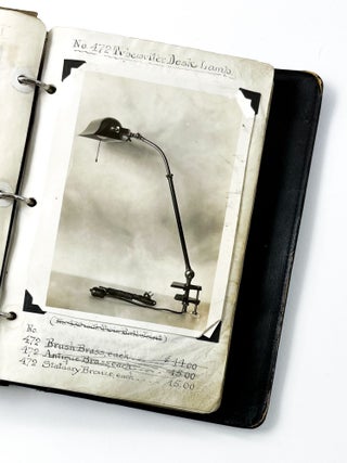 Item #41572 Manuscript Photo Catalogue of Light Fixture Manufacturer. Lauritz W. Andersen