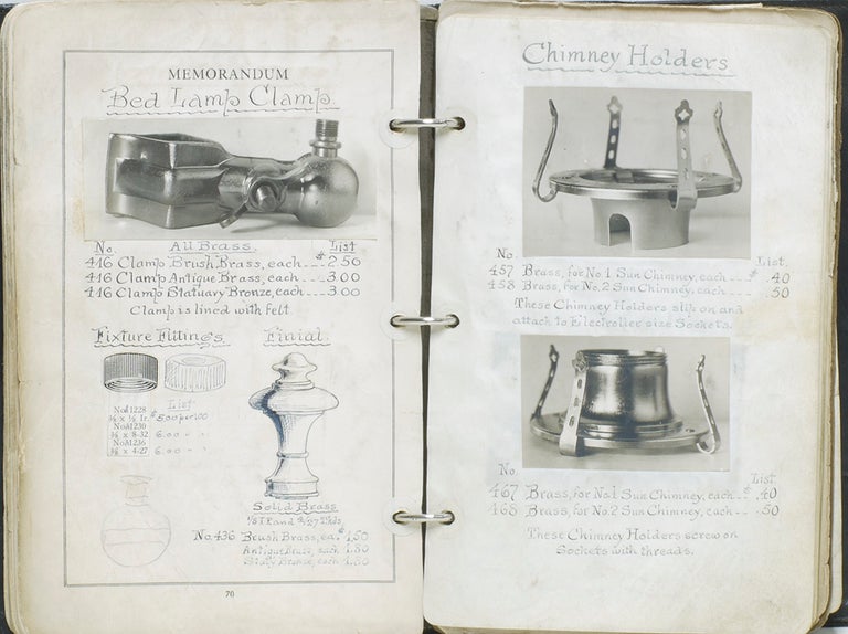Manuscript Photo Catalogue of Light Fixture Manufacturer