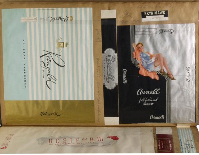 [Large Scrapbook Archive of Undergarment Packaging Samples from Consolidated Lithographing Corporation]