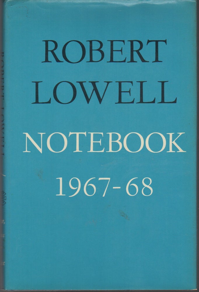 Item #41655 NOTEBOOK 1967-68. Robert LOWELL.