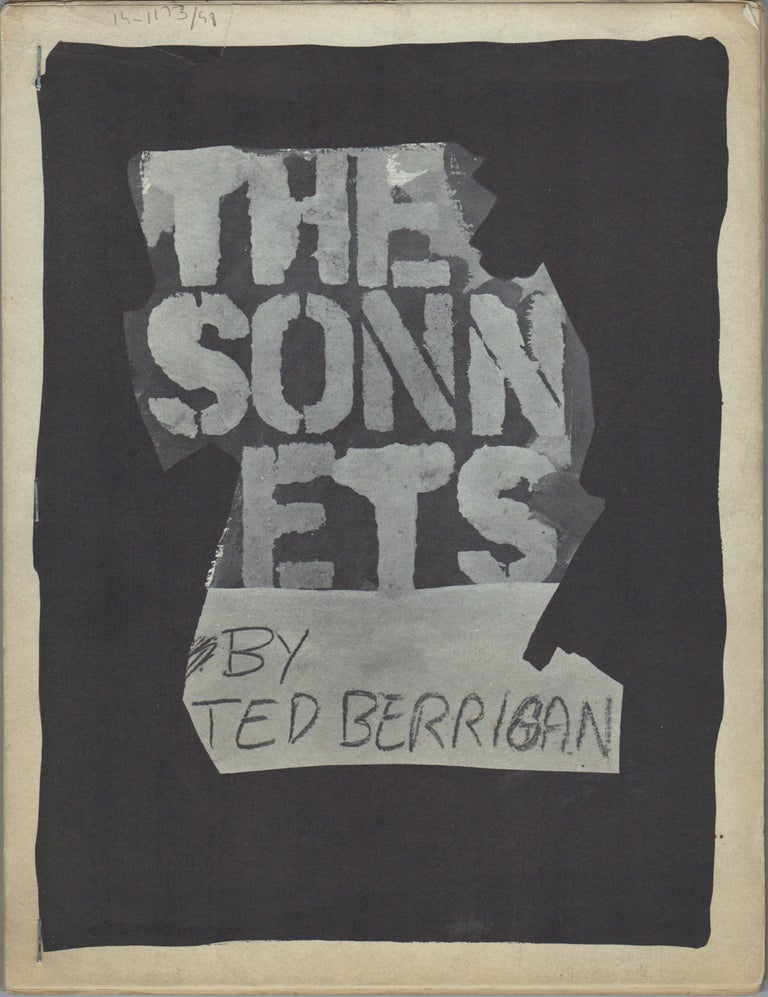Item #41664 THE SONNETS. Ted Berrigan.