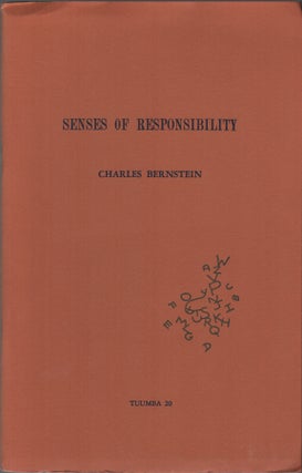 Item #41699 SENSES OF RESPONSIBILITY. Charles BERNSTEIN