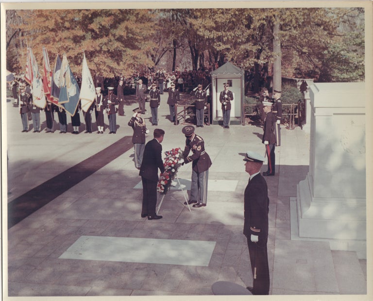 Twenty-Four Original Photographs of President Kennedy at Arlington National Cemetery