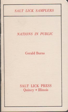 NATIONS IN PUBLIC. Gerald BURNS.