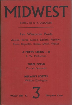 Item #41898 MIDWEST Number 3: Winter 1961-1962. R. R. CUSCADEN
