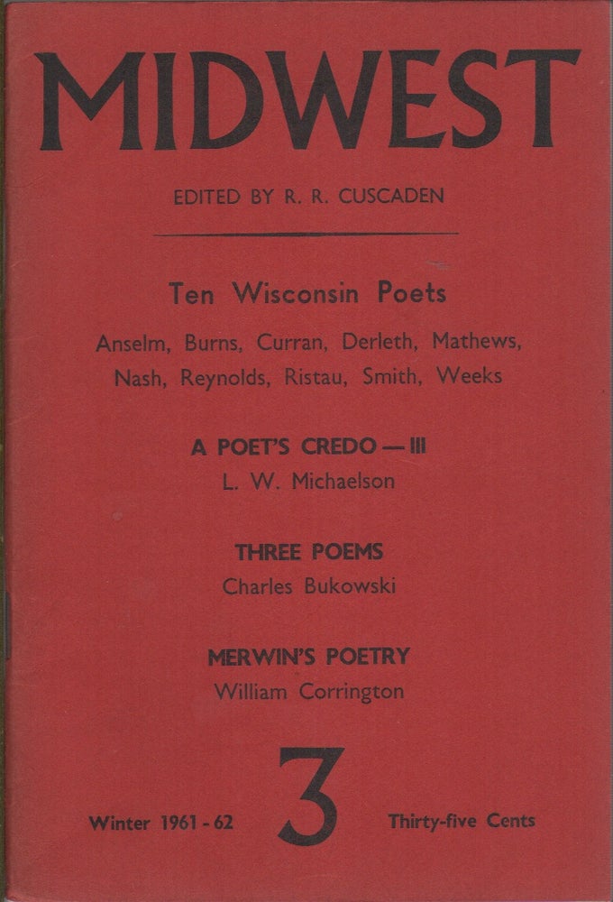 Item #41898 MIDWEST Number 3: Winter 1961-1962. R. R. CUSCADEN.