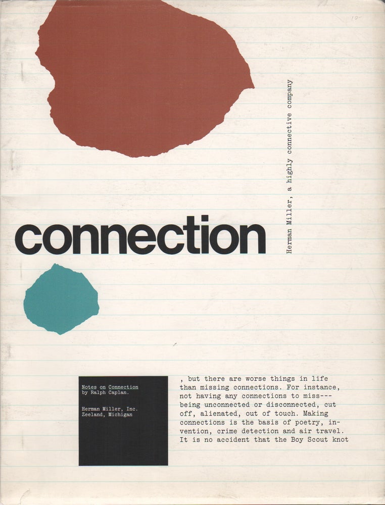 Item #41938 NOTES ON CONNECTION. Ralph CAPLAN.