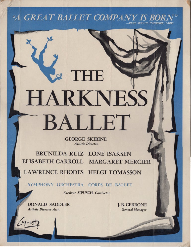 Item #41946 [Original Poster for the Harkness Ballet]. Dance, Ballet.