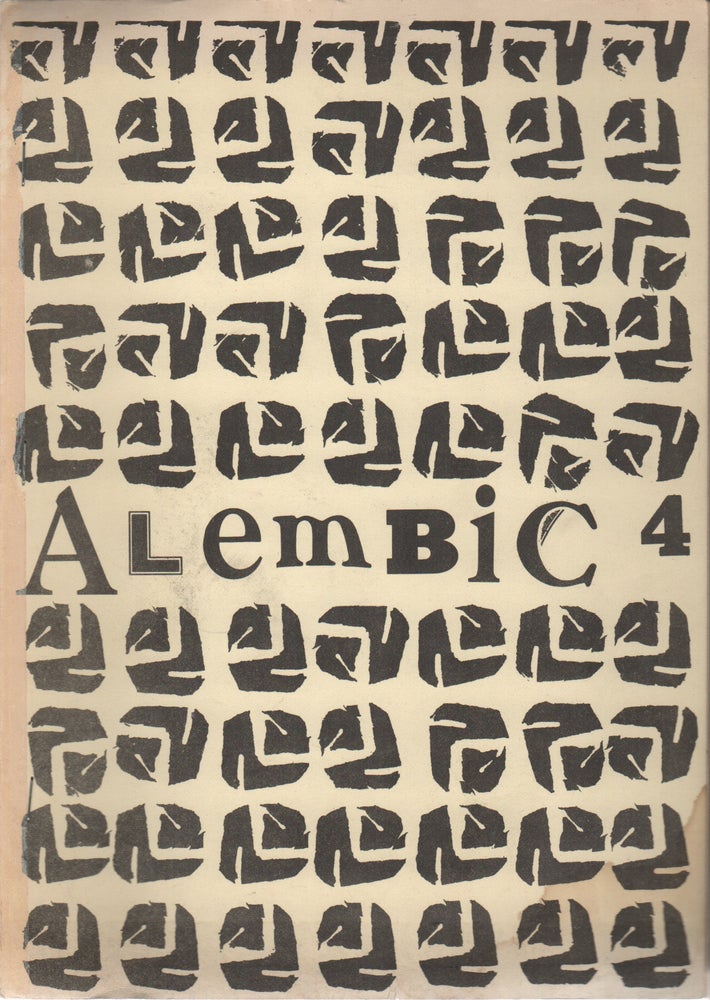 Item #41994 ALEMBIC 4: A Novel of New Poetry, Prose and Graphics. Robert Hampson.