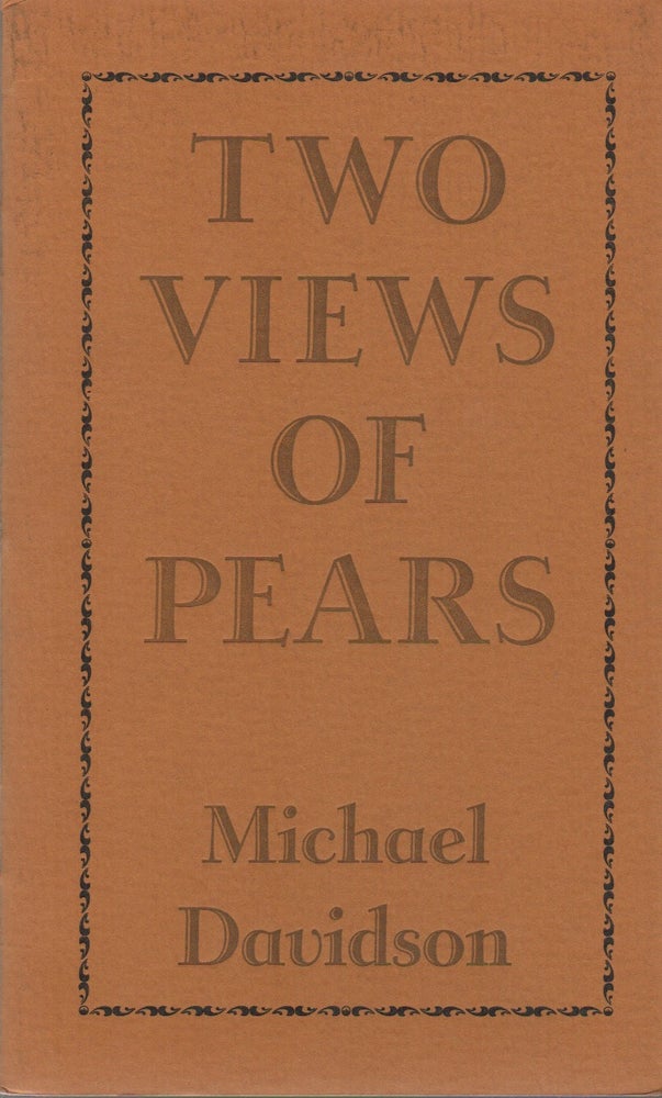 Item #42044 TWO VIEWS OF PEARS. Michael DAVIDSON.