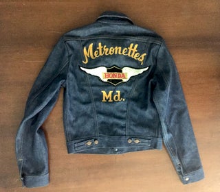 Original 1970s Woman's Biker Club Denim Jacket. Motorcycles, Fashion.