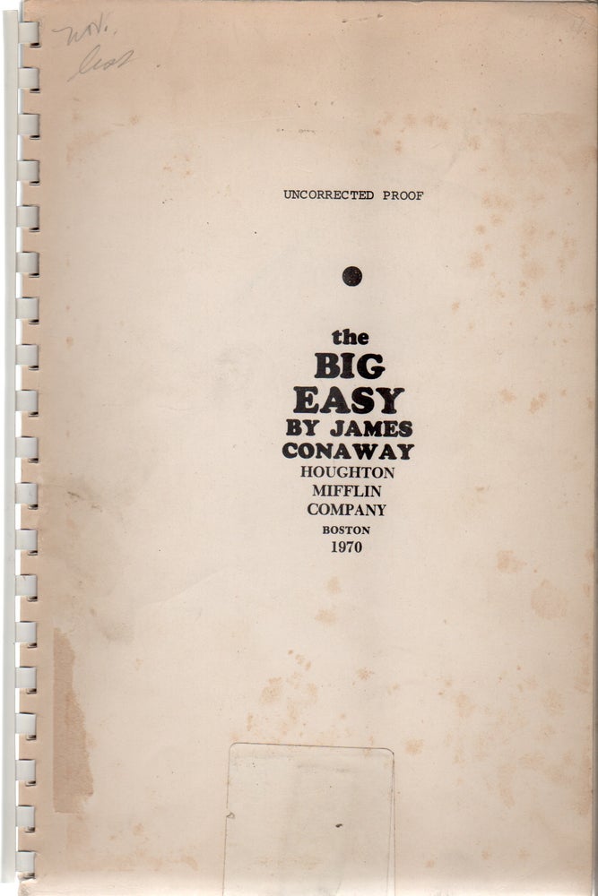 Item #42067 THE BIG EASY. James Conaway.
