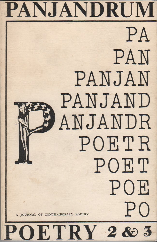 Item #42201 PANJANDRUM 2 & 3: A Double Issue - A Journal of Contemporary Poetry. Dennis Koran.