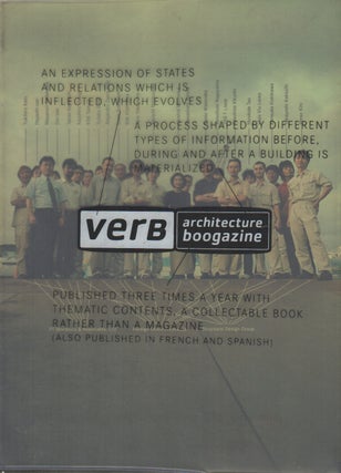 VERB PROCESSING: Architecture Boogazine [Cover Title. Jaime SALAZAR, Tomoko, Albert Ferre.