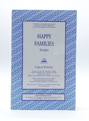 HAPPY FAMILIES: Stories. Carlos Fuentes, Edith Grossman.