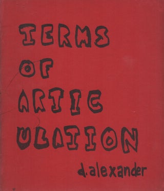 TERMS OF ARTICULATION. D. ALEXANDER.
