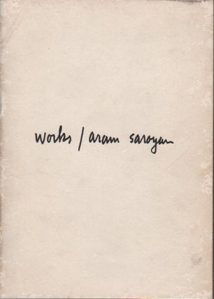 WORKS: 24 Poems. Aram SAROYAN.
