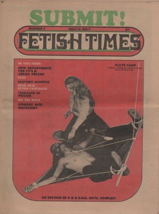 FETISH TIMES No. 4. Pornography, Jake SLAYTER, Erotic Newspapers.