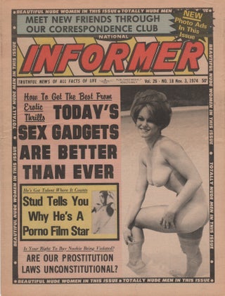 NATIONAL INFORMER - Vol. 26 No. 18. Pornography, Erotic Newspapers.