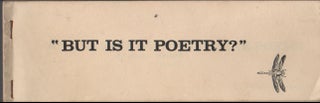 Item #42809 AN ANTHOLOGY OF ONE LINE POEMS [Dragonfly Pamphlet 2] [BUT IS IT POETRY? - Cover...