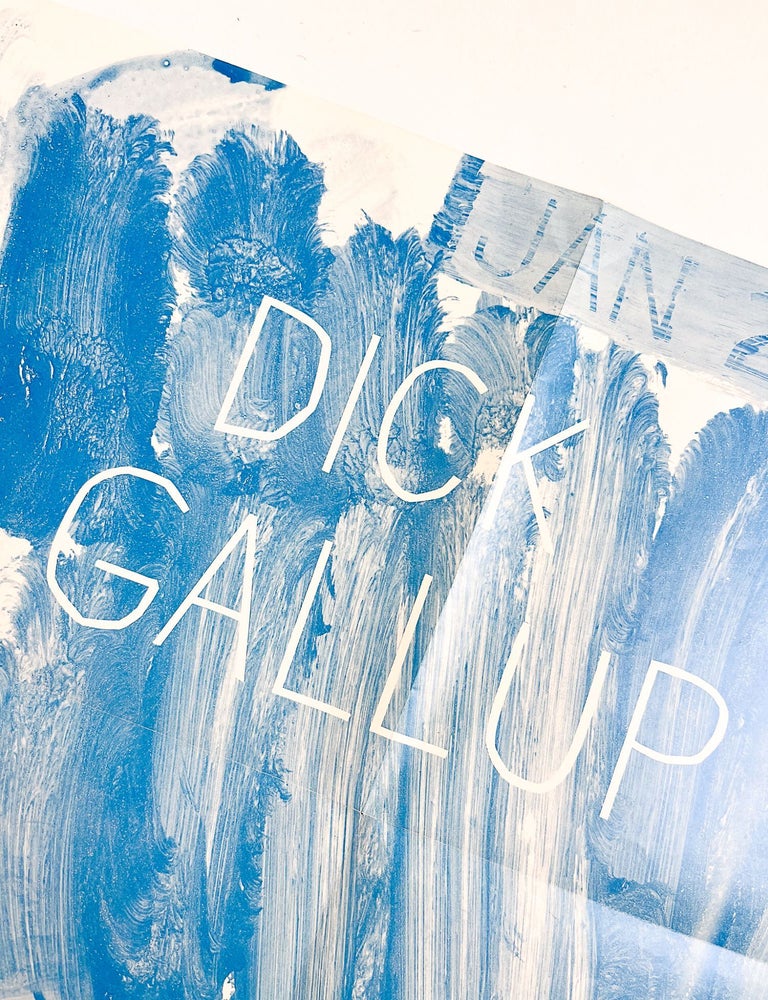 Poster for a Poetry Reading by Dick Gallup at 98 Greene St Loft