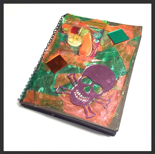 Original Handmade Artist's Book of Collages & Assemblages