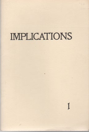 IMPLICATIONS 1. Isaac CRONIN, Chris Shutes.