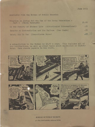 Item #42908 AVAILABLE FROM THE BUREAU OF PUBLIC SECRETS. Ken Knabb, Publisher