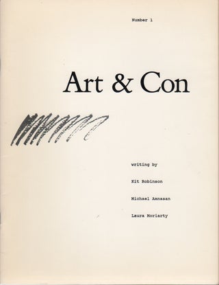 ART & CON - No. 1. Jerry Estrin, Kit Robinson, Michael.