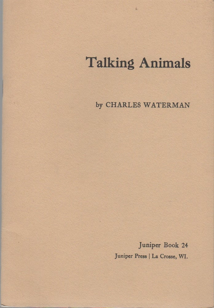 Item #43042 TALKING ANIMALS: Juniper Book 24. Charles WATERMAN.
