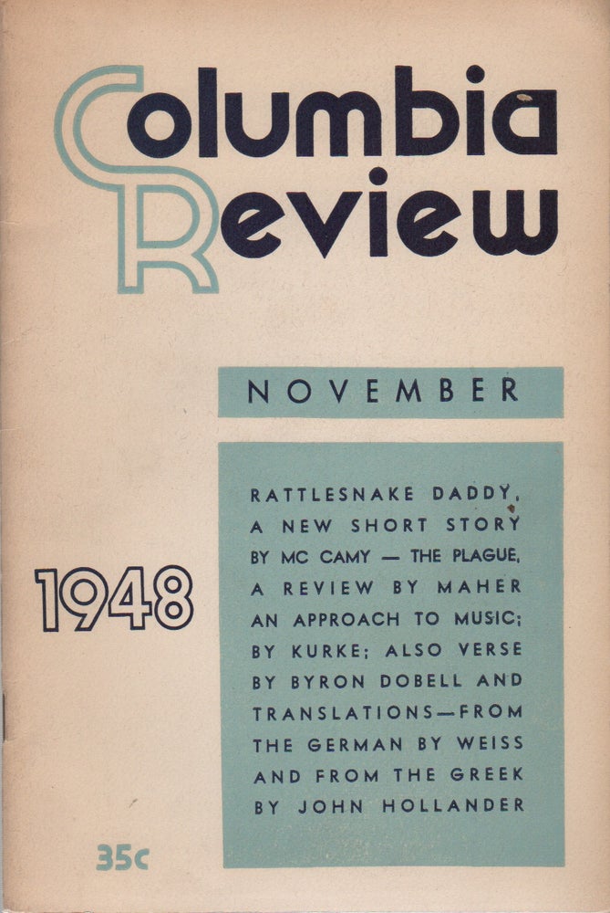 Item #43171 COLUMBIA REVIEW - Vol. 28 No. 5 - November 1948. Lewis KURKE.