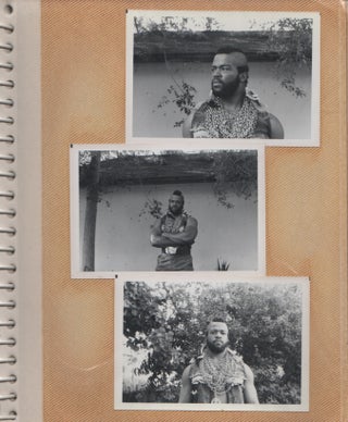 Item #43324 [Photo Album/Scrapbook of a Mr. T Impersonator]. George R. King