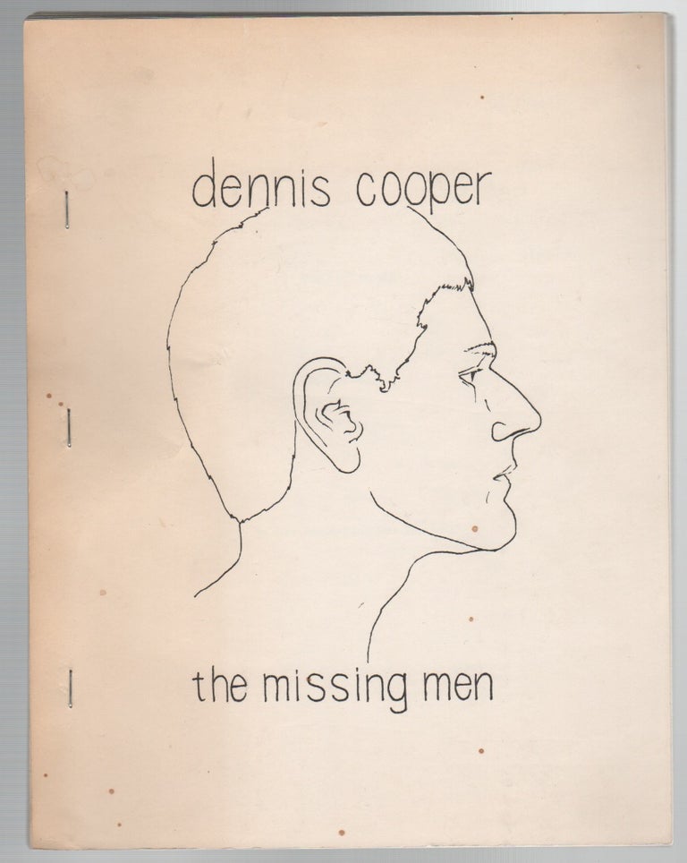 Item #43645 THE MISSING MEN. Dennis COOPER.