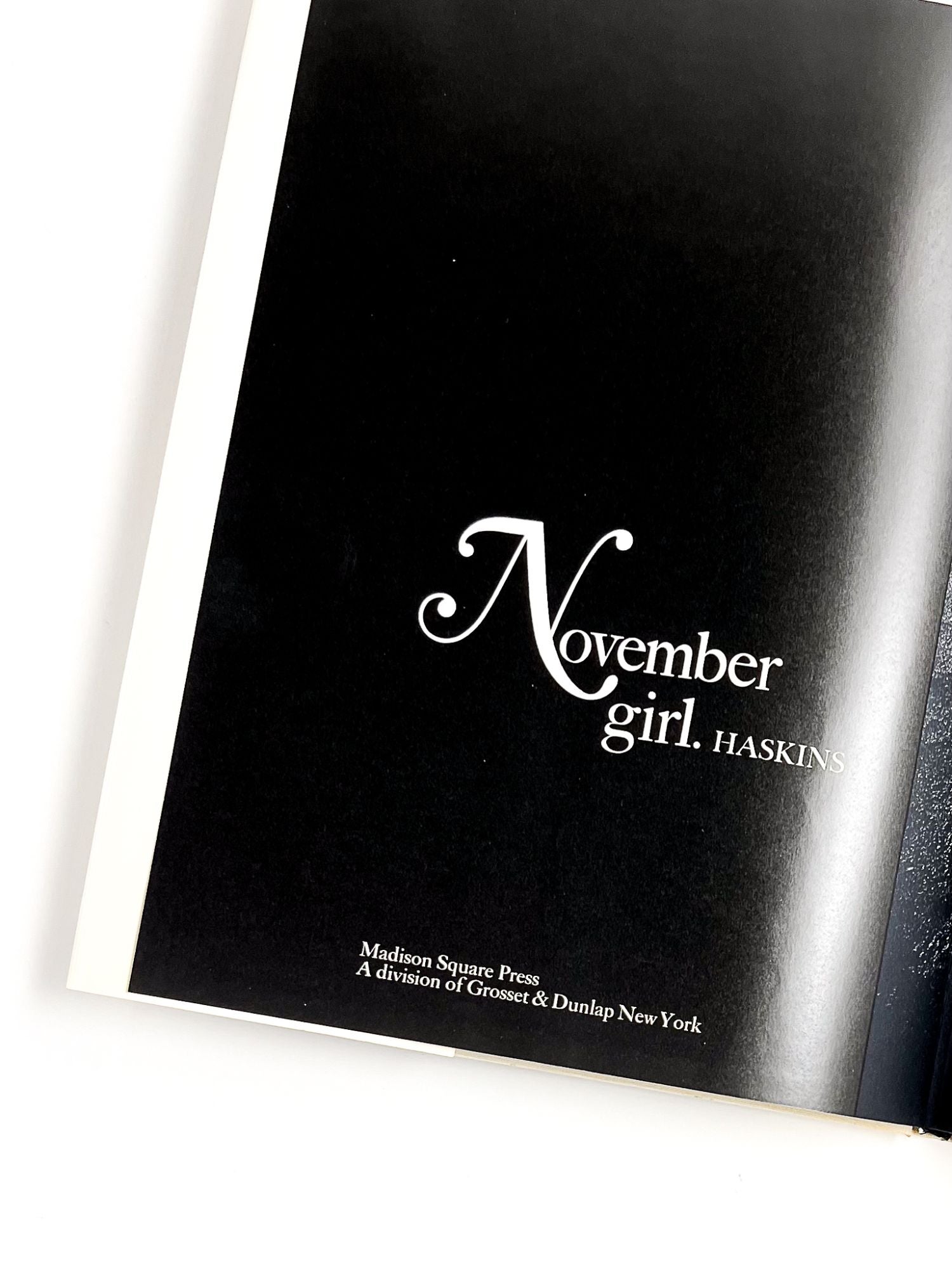 NOVEMBER GIRL by Sam Haskins on Type Punch Matrix