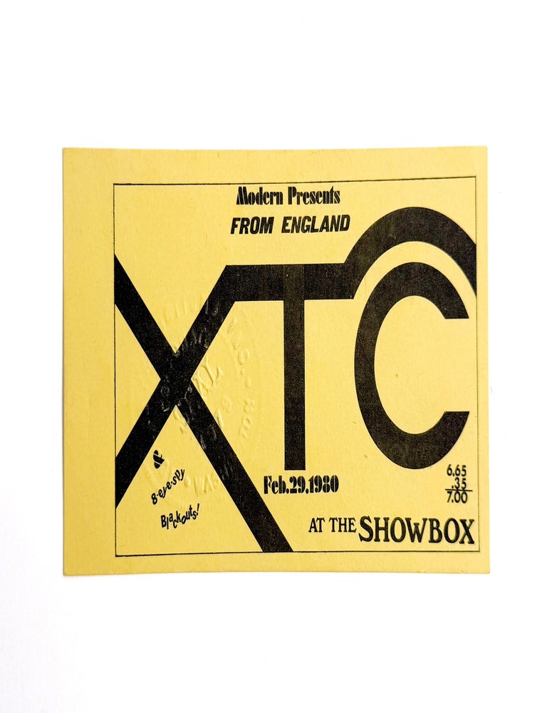 XTC AT THE SHOWBOX FEB. 29 1980