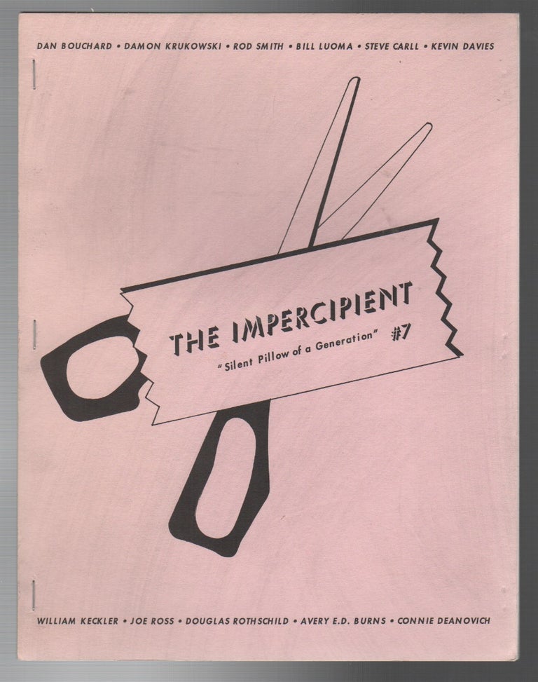 Item #43887 THE IMPERCIPIENT #7 / JUNE 1995. Jennifer MOXLEY.