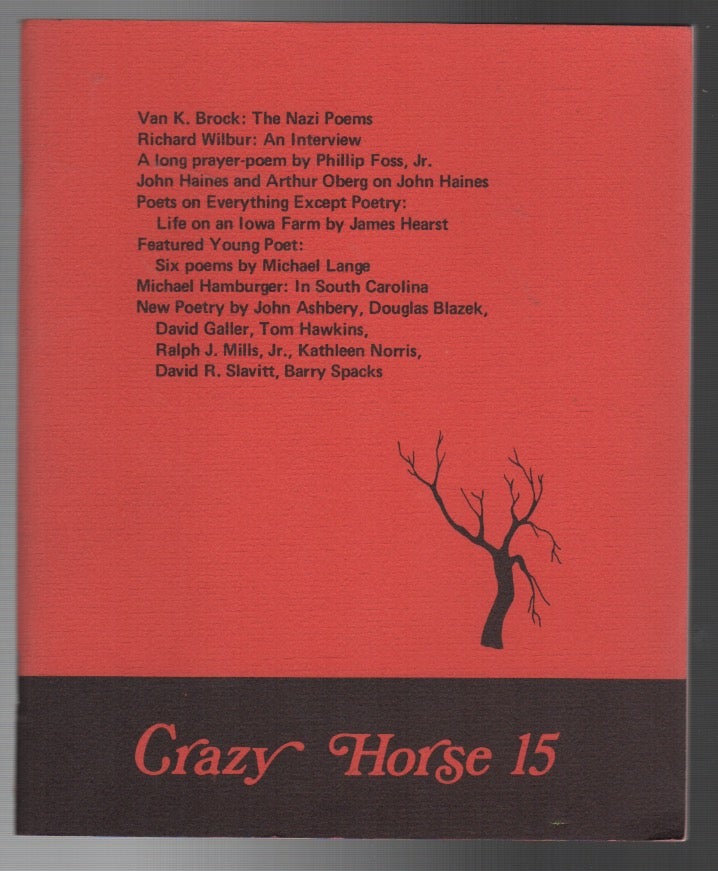 Item #43927 CRAZY HORSE 15: Fall 1974. Philip DACEY.