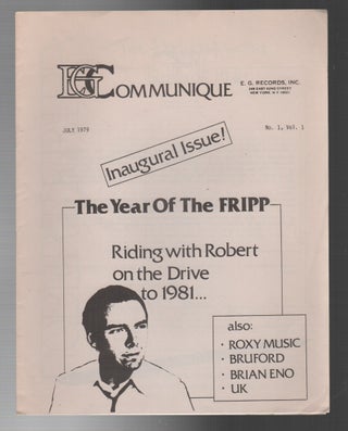 Item #43951 E.G. COMMUNIQUE / E.G. Newsletter [Vol. 1, Issues 1, 2, 3
