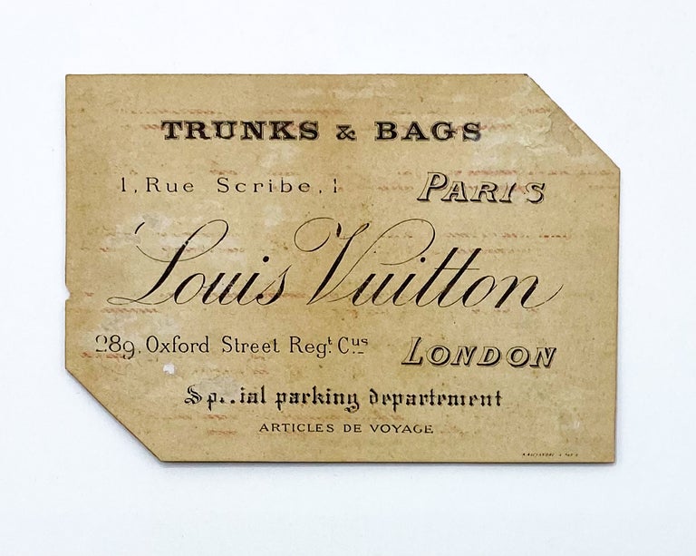 Nineteenth Century Louis Vuitton Trade Card