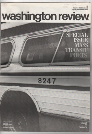 WASHINGTON REVIEW SPECIAL ISSUE: Mass Transit Poets / Volume XIV Number 2 August/September 1988. Clarissa WITTENBERG.