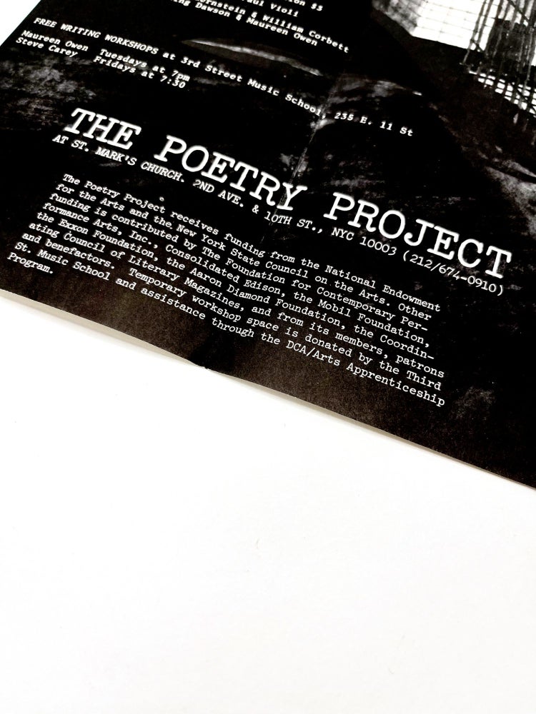 THE POETRY PROJECT Event Poster