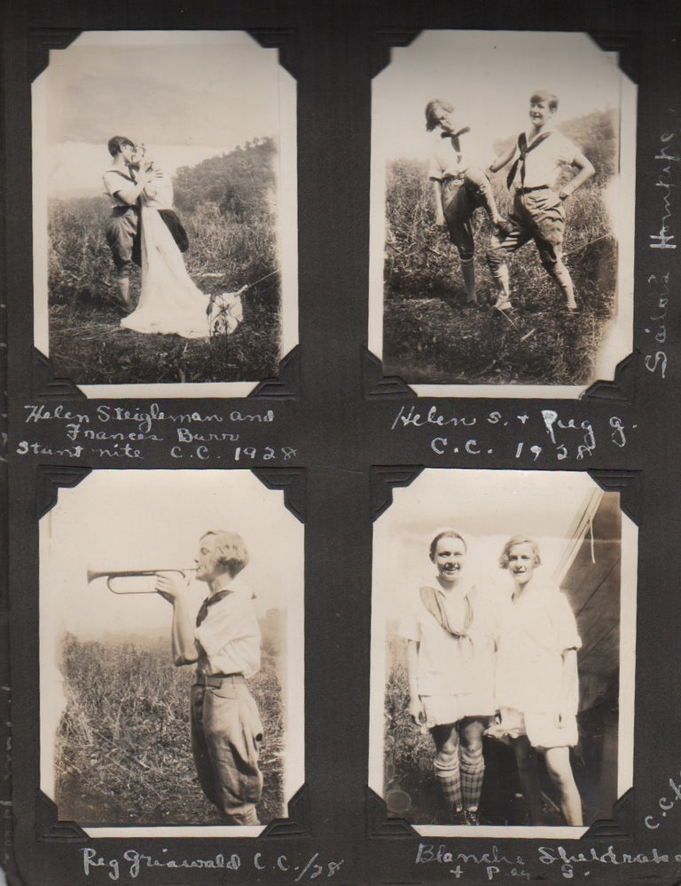 Item #44154 [Girl Scout Camp Photo Album 1926-1929]. Scouting, Girls.