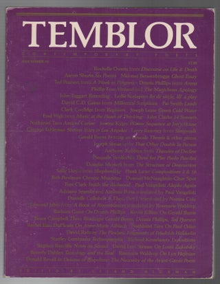 Item #44169 TEMBLOR - Issue Number 10. Leland HICKMAN