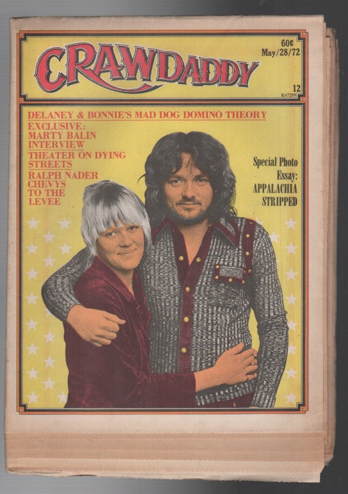Item #44315 CRAWDADDY: Issue 12 / May 28, 1972. Raeanne Rubenstein.