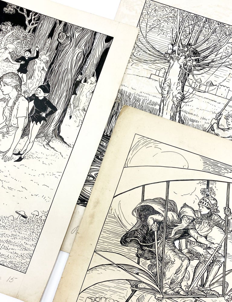 Collection Of Original Manuscript Fairy Tales Including Original Illustrations