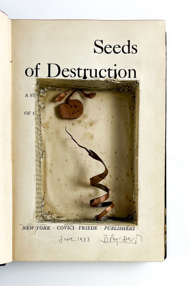 Book Sculpture SEEDS OF DESTRUCTION
