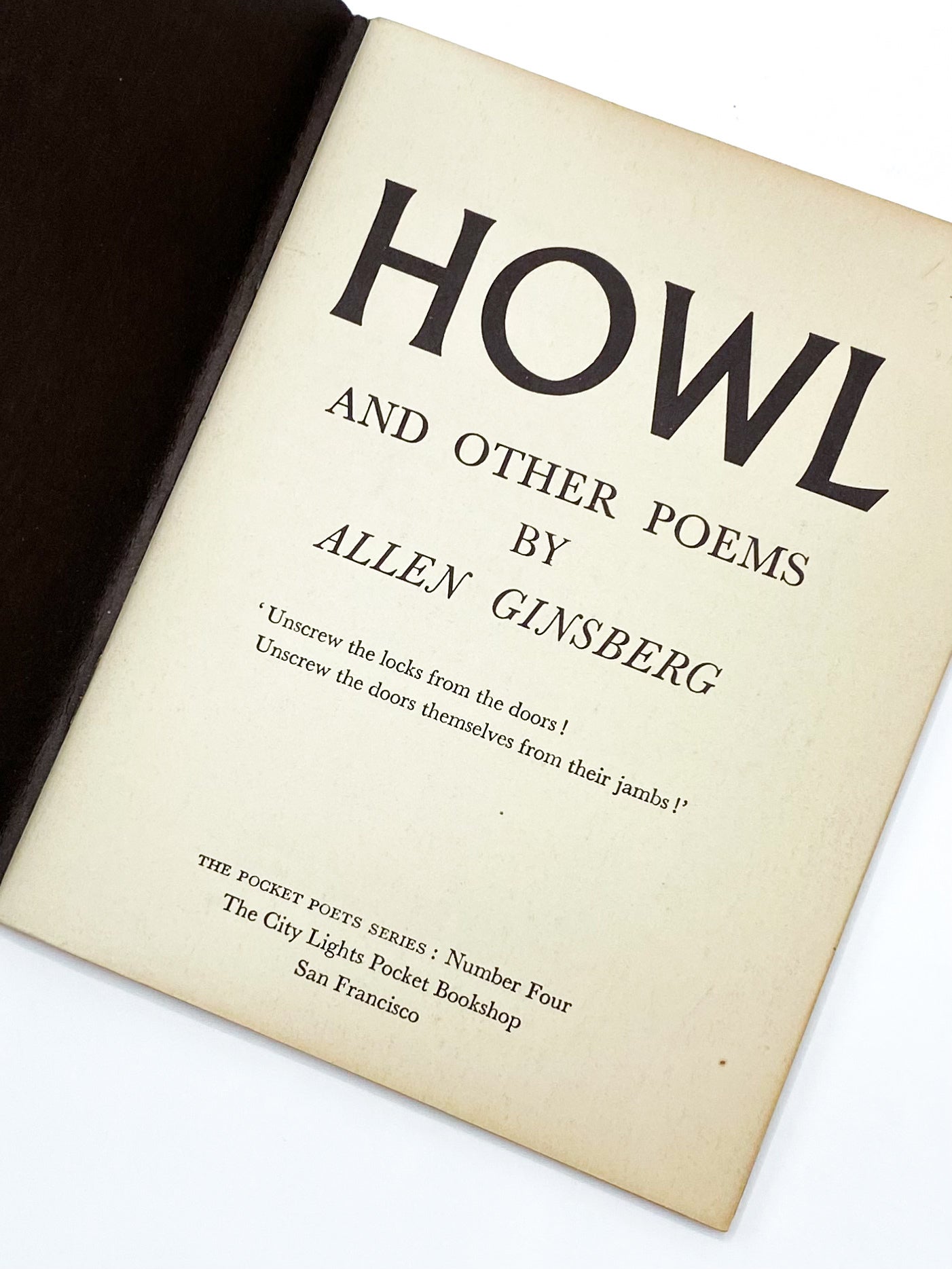 Howl Text HOWL AND OTHER POEMS | Allen Ginsberg