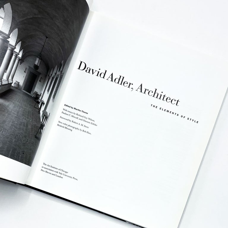 DAVID ADLER, ARCHITECT: THE ELEMENTS OF STYLE
