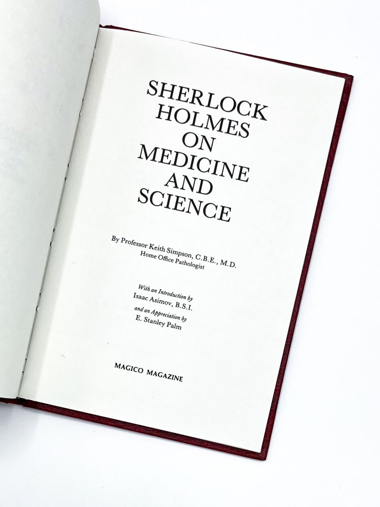 SHERLOCK HOLMES ON MEDICINE AND SCIENCE